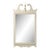 1950s Chippendale Style White Chic Mirror For Sale