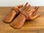 Brown Vintage Carved Wooden Human Hands Business Card Holder For Sale - Image 8 of 12