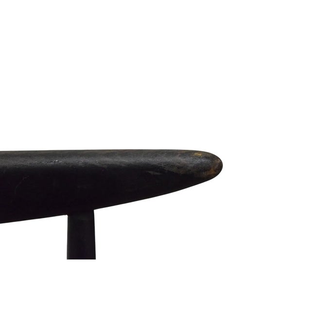 1970s Mid-Century Ebonized Chiavari Style High-Back Chair For Sale - Image 5 of 14
