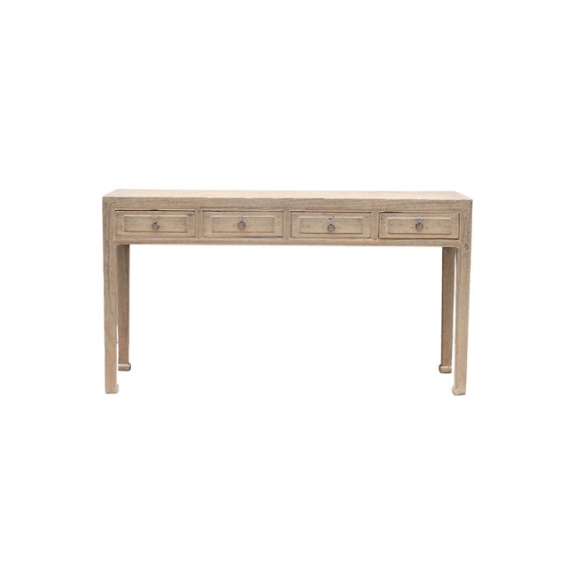 Farmhouse Vintage Chinese Elm Altar/Console Table For Sale - Image 3 of 5