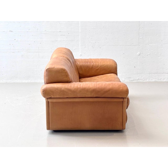 DS-44 Two-Seater Leather Sofa from de Sede, Switzerland, 1970s For Sale - Image 6 of 16