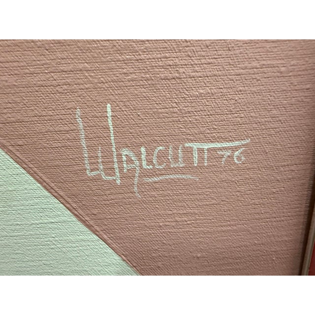 Mid-Century Modern Abstract O/C Oversized Painting on Canvas by Frank Walcutt. For Sale - Image 12 of 12