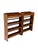 Wood Vintage Art Deco Open Bookcases by P.E.L. Izeren for De Genneper Molen, 1920s, Set of 2 For Sale - Image 7 of 13