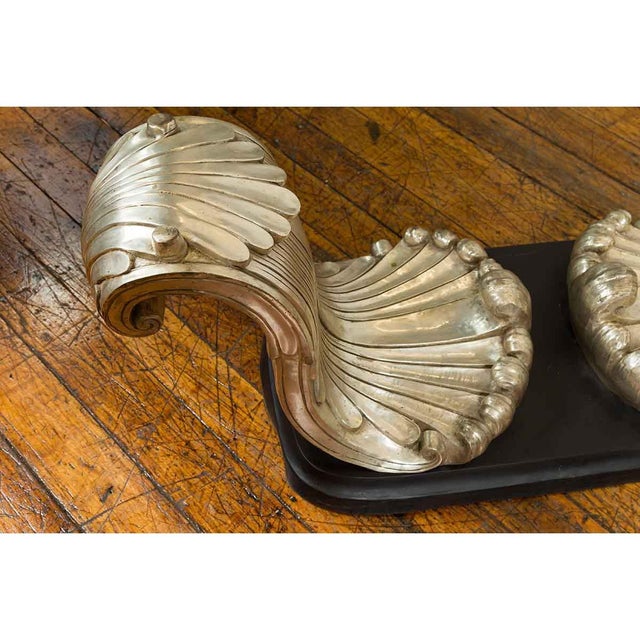 Silver Waves Contemporary Bronze Coffee Table Base For Sale - Image 9 of 11