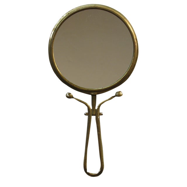 Vintage Brass Pivoting Mirror Chairish