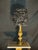 Late 20th Century Sculptural Gold Table Lamp With Black Shade For Sale - Image 11 of 12
