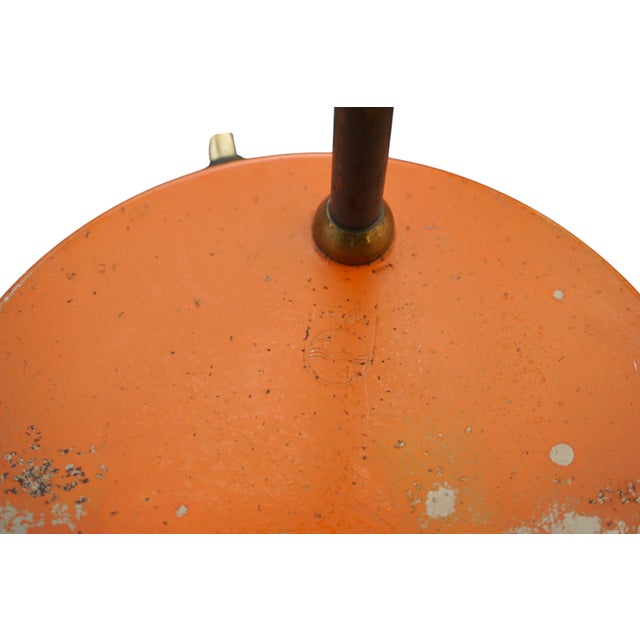 Mid-Century Model Junior Desk Lamp in Orange by Louis Kalff for Philips, 1950s For Sale - Image 10 of 12