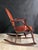 Antique Federal Revival Inlaid Mahogany Rocking Armchair, Early 20th Century For Sale - Image 4 of 12
