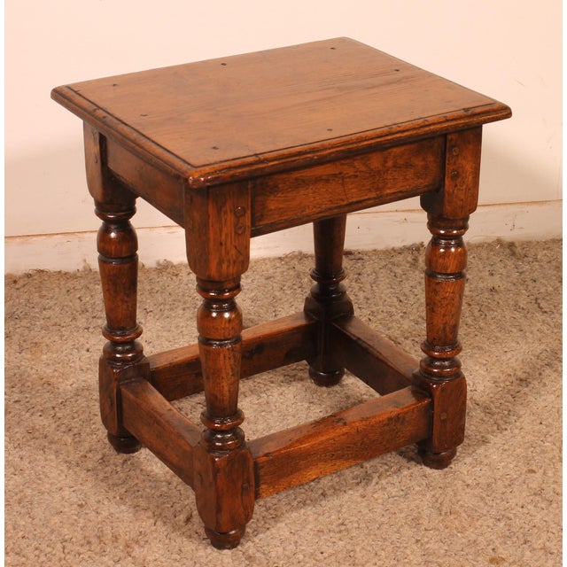 English Oak Stool, 19th Century For Sale - Image 10 of 10