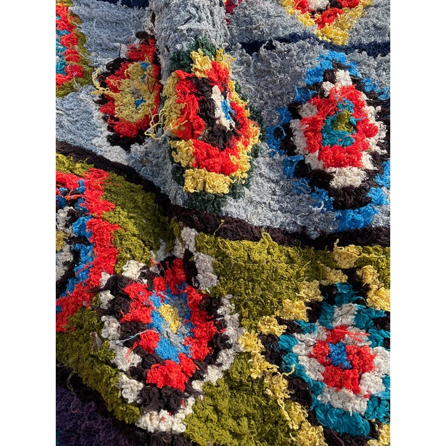 1980s Vintage Traditional Berber Boucheruite Berber Rug For Sale - Image 6 of 10