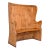 18th Century Pine Settle With Curved Back For Sale