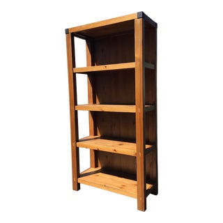 Vintage Rustic Arts and Crafts Style Bookcase. For Sale