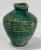 Early 20th Century Antique Distressed Terra Cotta Green Glazed Water Vessel or Oil Jug For Sale - Image 5 of 8