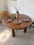 Wood Constructivist Round Table in Walnut, 1950s For Sale - Image 7 of 18