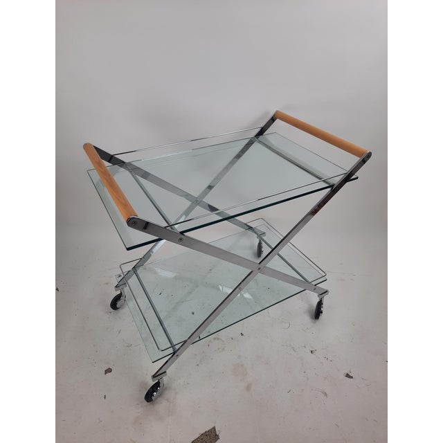 Silver Modernist Mister Serving Cart from Gallotti & Radice, Italy, 1990s For Sale - Image 8 of 8