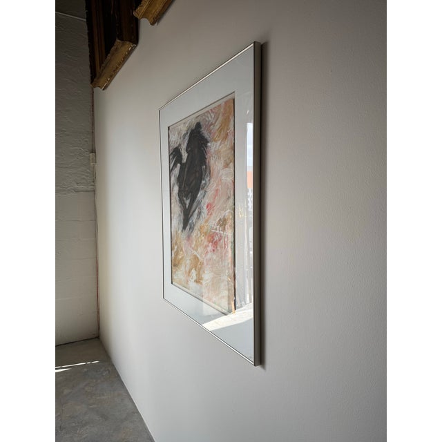 Vintage Abstract Expressionist Horse Painting - Signed For Sale - Image 4 of 12