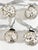 1960s Vintage Silver Kugel-Style Mercury Glass Christmas Ornament Garland, 58" For Sale - Image 5 of 8