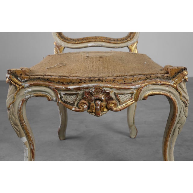 French Louis XV Suite in Carved Wood, Set of 5 For Sale - Image 16 of 18