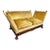 Antique Knole-Style Sofa, Hand-Carved Walnut, Silk Velvet, C. 1900 For Sale