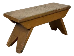Antique Primitive Farmhouse Milking Foot Stool