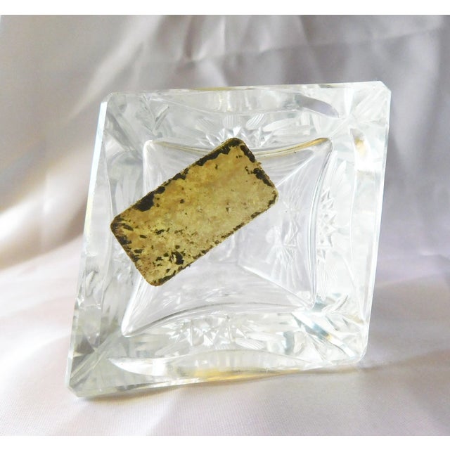 Vintage 1950s Cut Crystal Perfume Bottle For Sale In San Francisco - Image 6 of 7