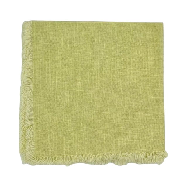 Vintage Lobster Cocktail Napkins Tan Beige Linen Nantucket - Set of 4 For Sale In Washington DC - Image 6 of 7