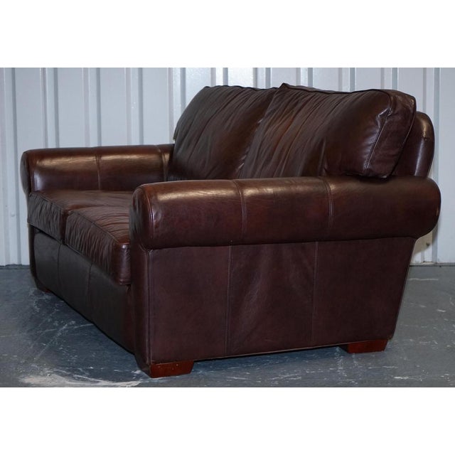 Vintage Brown Leather 2-to-3-Seater Sofa from Multiyork For Sale - Image 13 of 18
