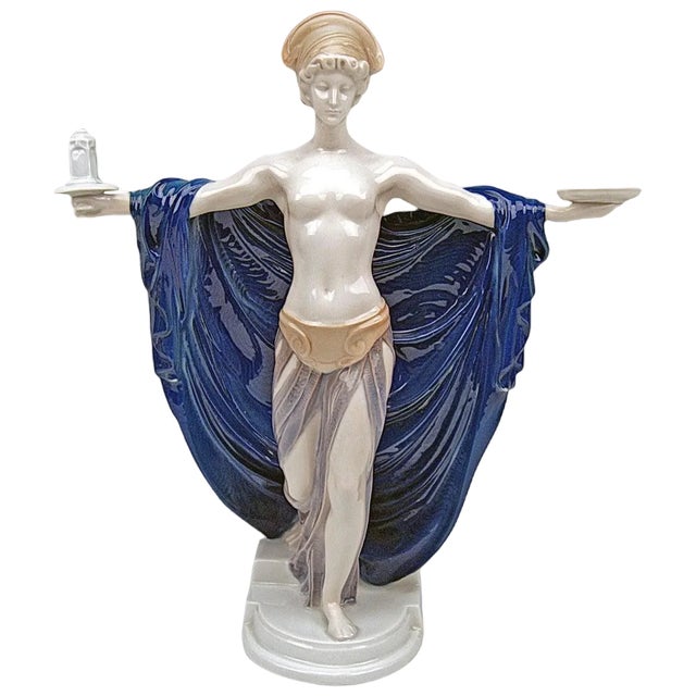 Temple Figurine attributed to F. Liebermann for Rosenthal, Germany, 1914 For Sale