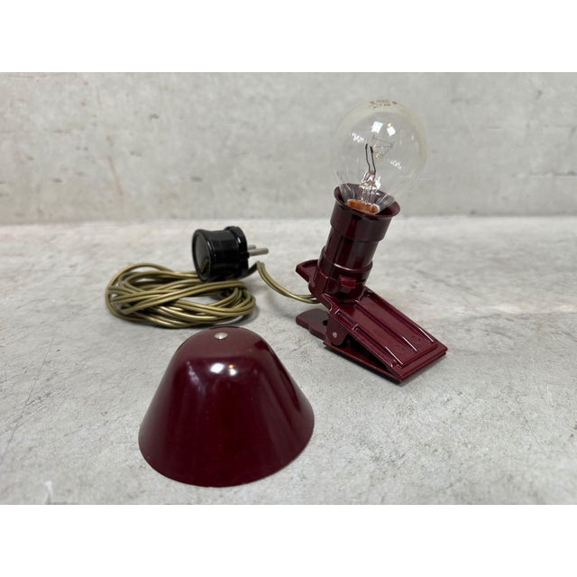 Vintage Bakelite Clamp Lamp, 1920s For Sale - Image 11 of 14