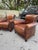 Pair of French Leather Club Chairs For Sale In Nashville - Image 6 of 14