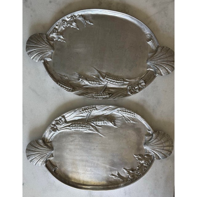 Vintage Arthur Court Cast Aluminum Oval Platter For Sale - Image 9 of 9