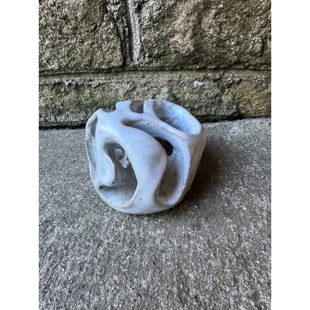 Small Wavy Ceramic Decorative Accessry For Sale - Image 9 of 10