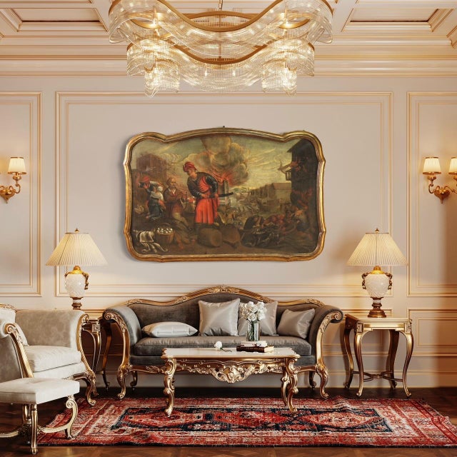 The Sacking of the City, 1670, Oil on Canvas For Sale - Image 9 of 16