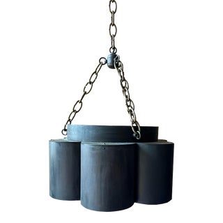 Thomas Hayes Pendant Attributed to Denmark Fog & Mørup Metal Pendant Lamp by Jo Hammerborg For Sale