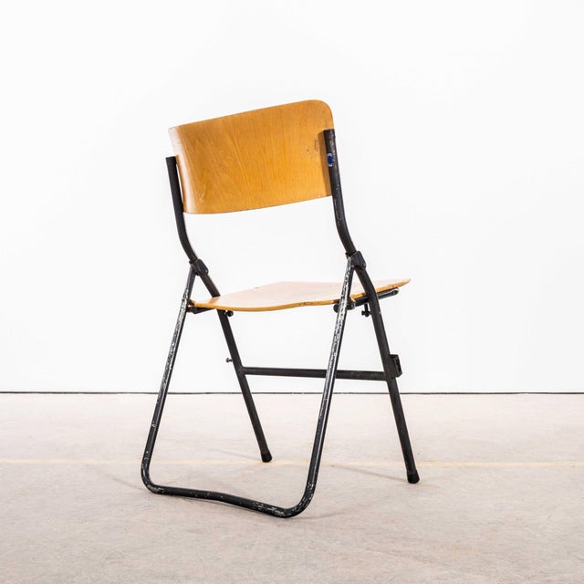 Original German Folding University Dining Chair, 1960s For Sale - Image 12 of 15