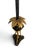1980s Hollywood Regency Frederick Cooper Faux Portoro Marble & Brass Palm Buffet Lamps - a Pair For Sale - Image 12 of 13