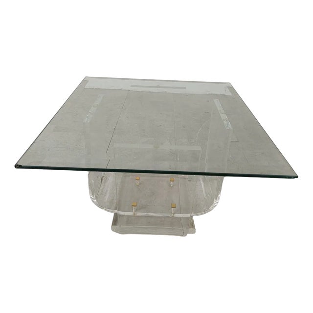 Small Acrylic Coffee Table, 1970s For Sale