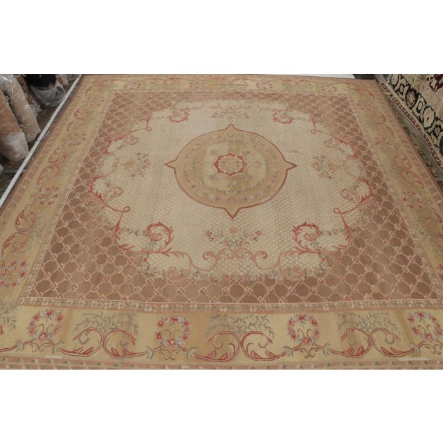 This 15x15 kilim rug from our European selections marks a contemporary take on 18th century Aubusson tapestry flatweaves....