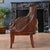 Leather Swan Arm Chair For Sale - Image 6 of 14