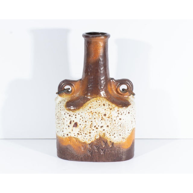 Mid-Century Modern Carstens Tönnieshof “Luxus” West German Vase With Chain For Sale - Image 3 of 8