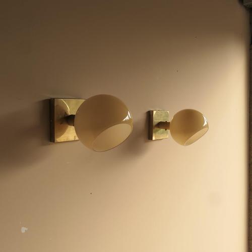 Glass Wall Sconces, Set of 2 For Sale - Image 3 of 13