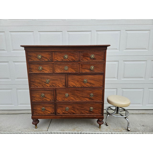 Baker Furniture Milling Road Mahogany Tall Dresser For Sale - Image 13 of 13