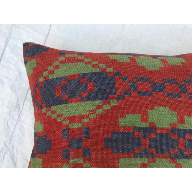 Southwestern Style Wool Blanket Pillow For Sale - Image 5 of 8
