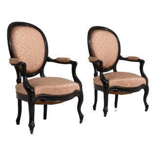 Pair Of Louis Philippe Armchairs For Sale