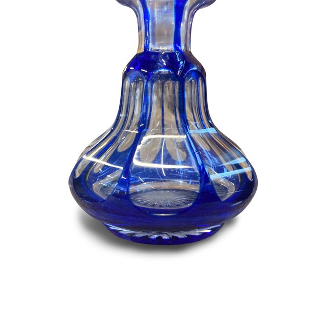 Glass Bohemian Crystal Bottle from Baccarat, 1870 For Sale - Image 7 of 12