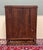 Antique English Bookcase Cabinet Double Door Leaded Wavy Glass Oak c.1930s For Sale - Image 11 of 18