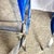 Mid Century Modern Chrome Scissor X Lounge Chairs With Blue Fabric - A Pair For Sale - Image 12 of 12