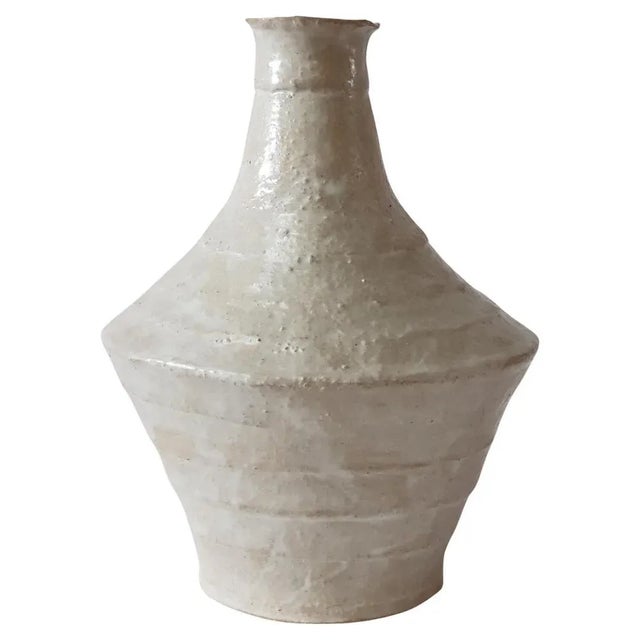 Not Yet Made - Made To Order Beige Stoneware Lagynos Vase by Elena Vasilantonaki For Sale - Image 5 of 5