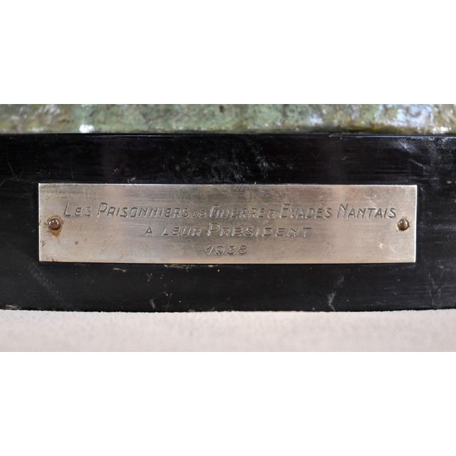 A.Ouline, Jean Mermoz, Early 20th Century, Bronze For Sale - Image 10 of 18