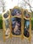 20thC French Louis XVI Gold Beech Scenic Room Divider Screen - 3 Panels For Sale - Image 10 of 18